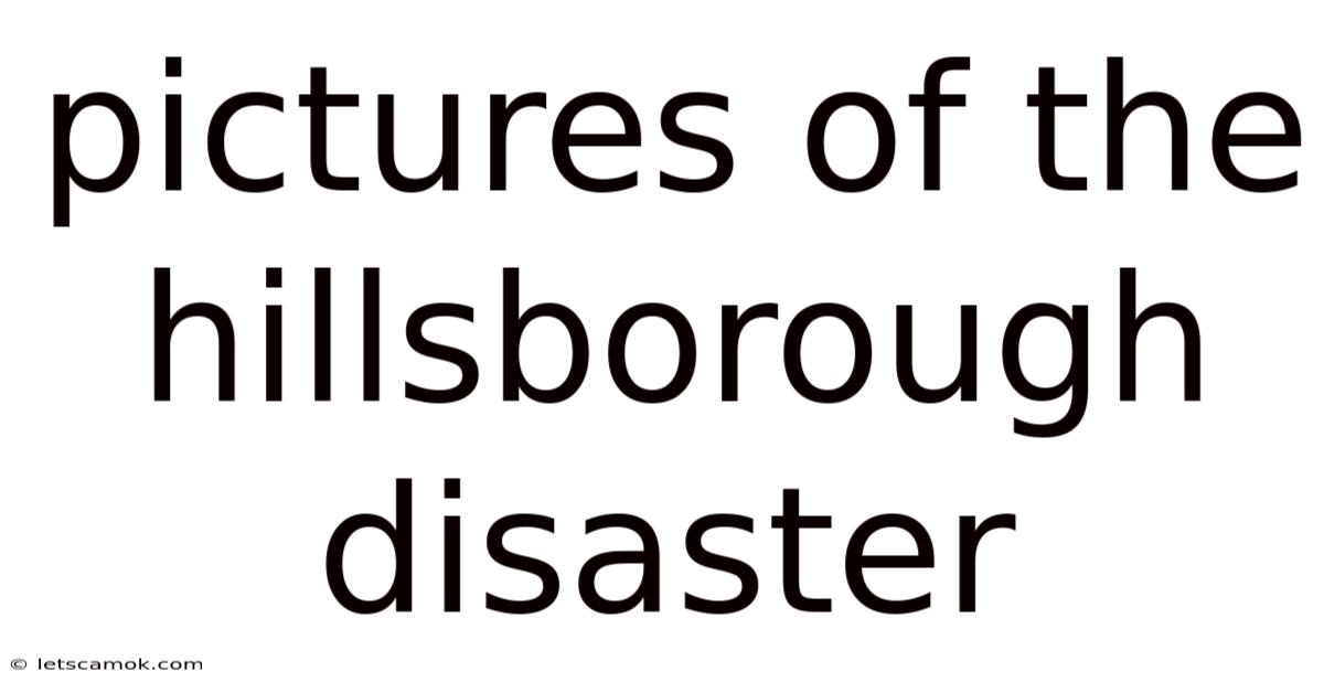 Pictures Of The Hillsborough Disaster