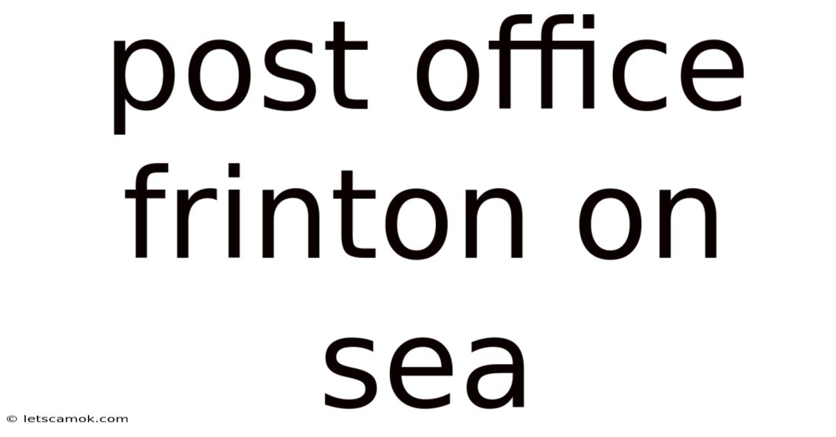 Post Office Frinton On Sea