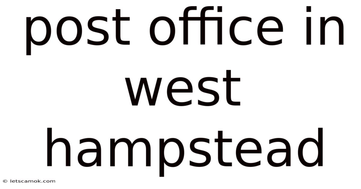 Post Office In West Hampstead