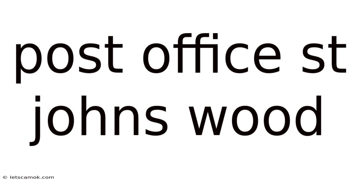 Post Office St Johns Wood