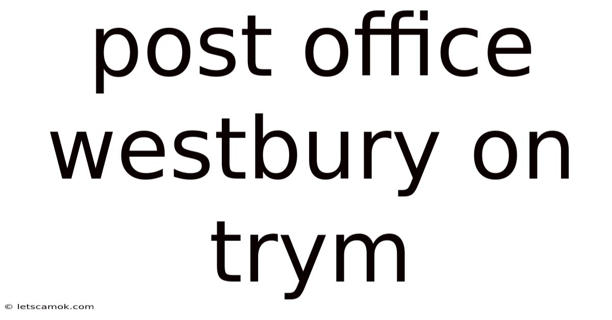 Post Office Westbury On Trym