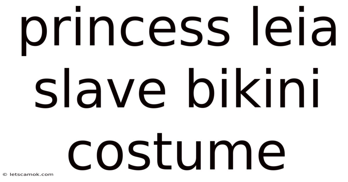 Princess Leia Slave Bikini Costume