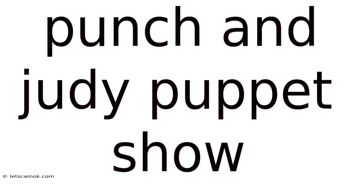 Punch And Judy Puppet Show