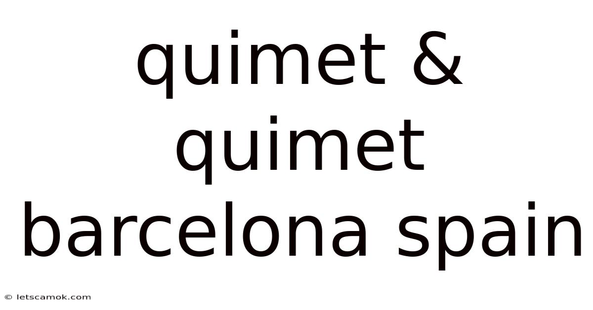 Quimet & Quimet Barcelona Spain