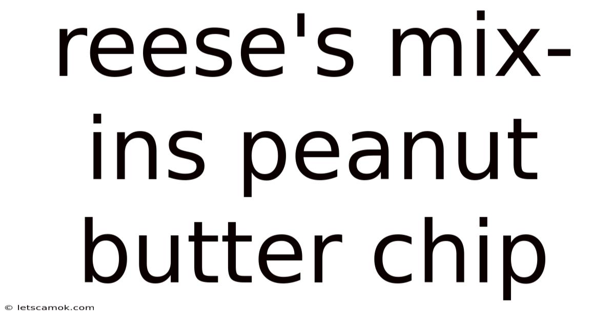 Reese's Mix-ins Peanut Butter Chip