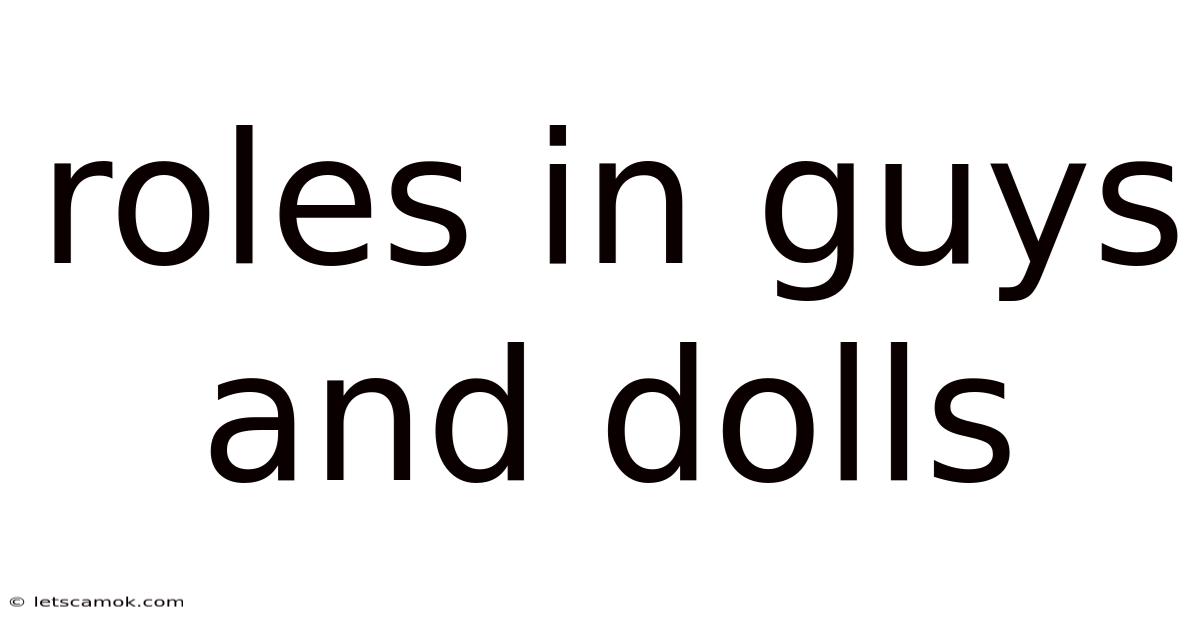 Roles In Guys And Dolls