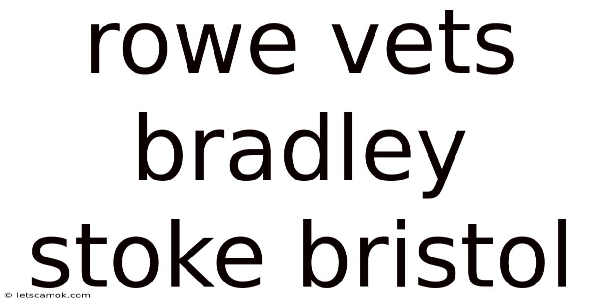 Rowe Vets Bradley Stoke Bristol