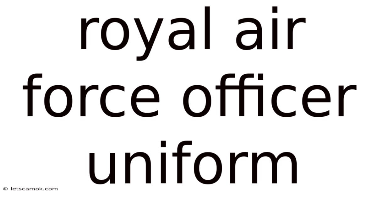 Royal Air Force Officer Uniform