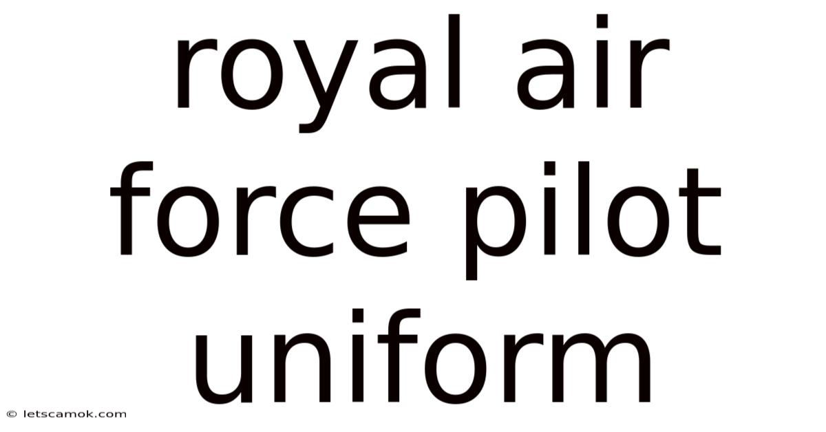 Royal Air Force Pilot Uniform