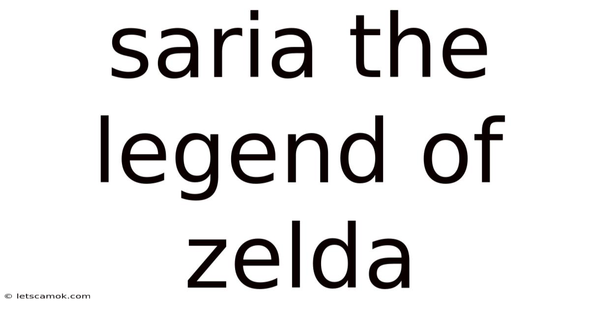 Saria The Legend Of Zelda