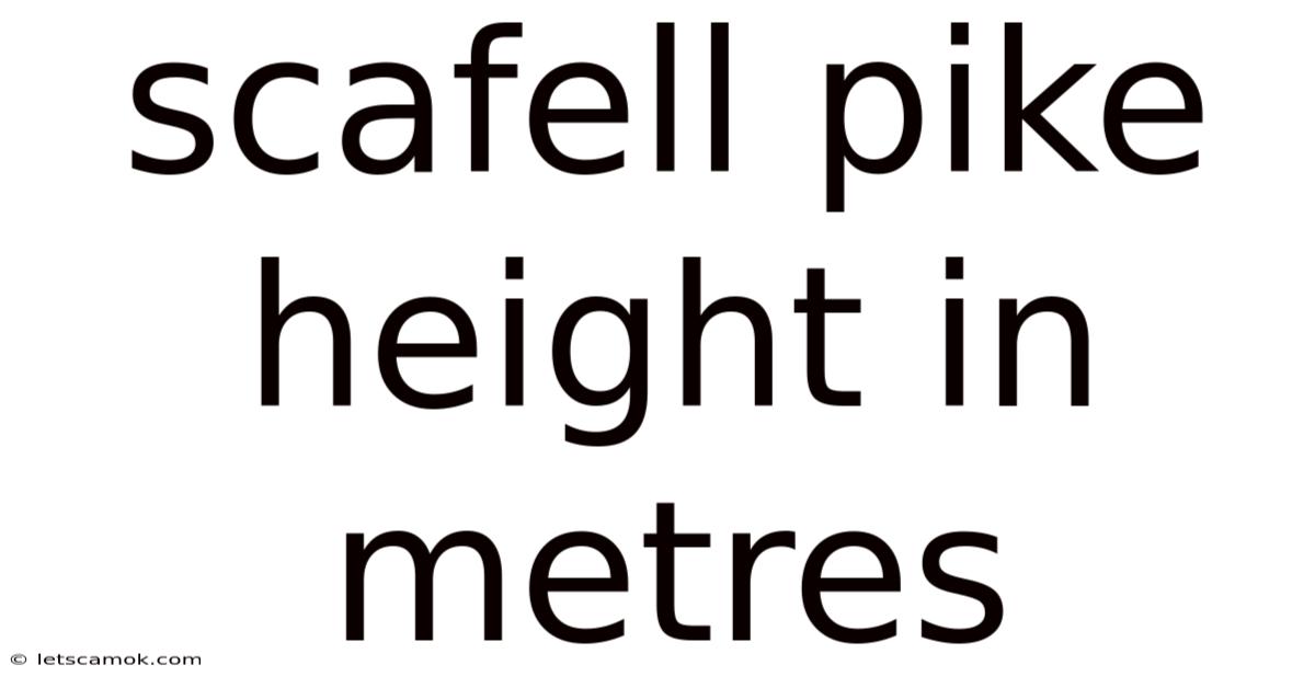 Scafell Pike Height In Metres