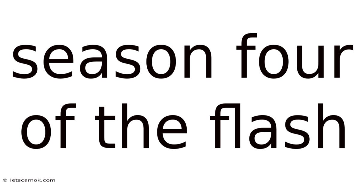 Season Four Of The Flash