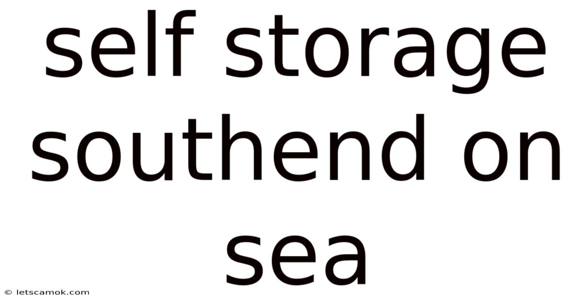 Self Storage Southend On Sea