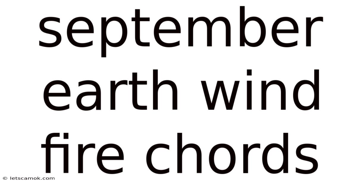 September Earth Wind Fire Chords