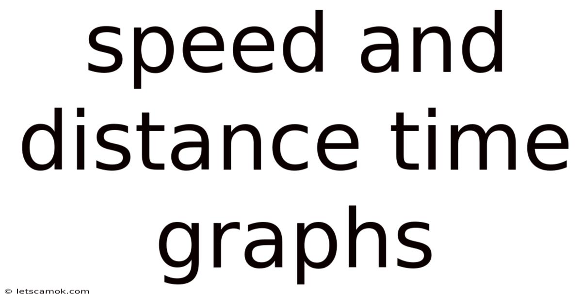 Speed And Distance Time Graphs