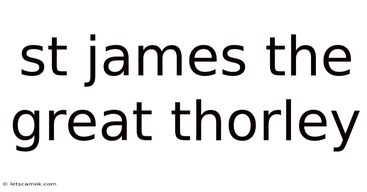 St James The Great Thorley