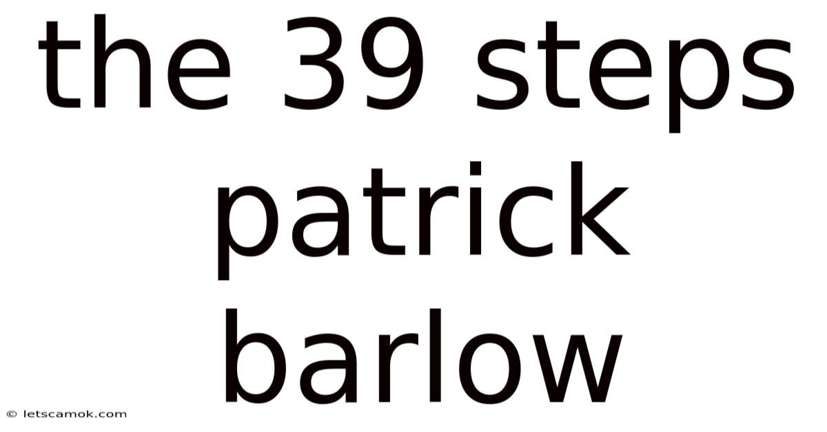 The 39 Steps Patrick Barlow