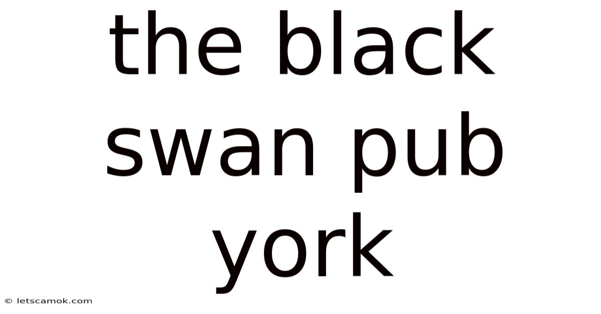 The Black Swan Pub York