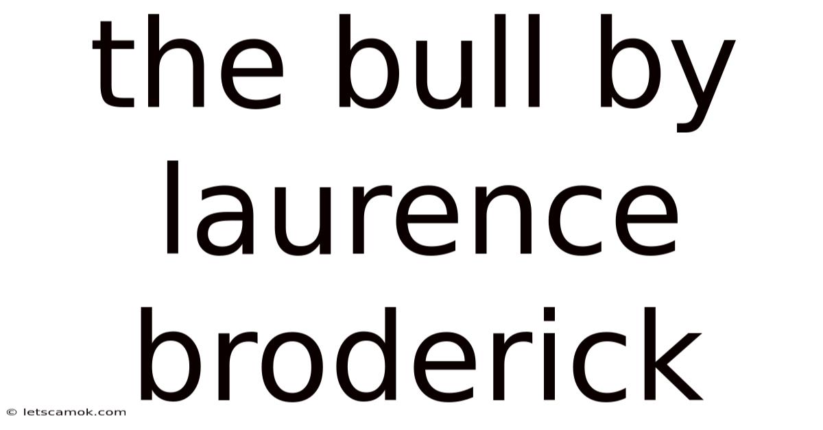 The Bull By Laurence Broderick