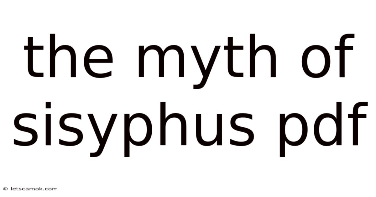 The Myth Of Sisyphus Pdf