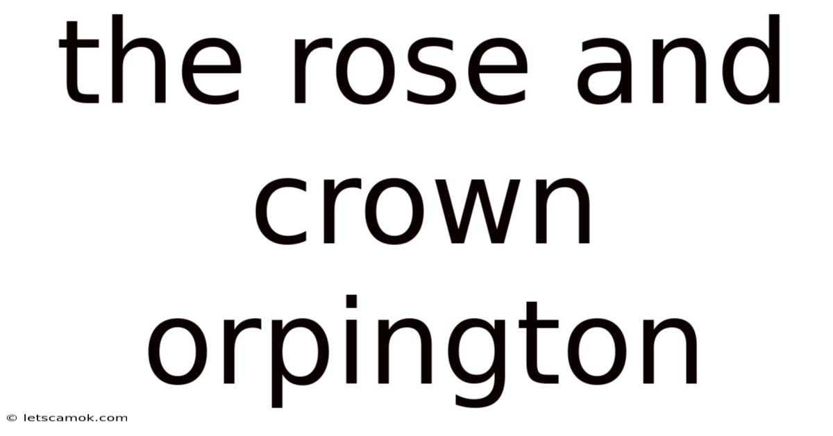 The Rose And Crown Orpington