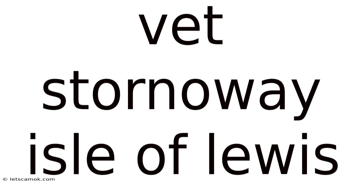 Vet Stornoway Isle Of Lewis