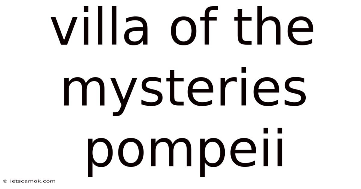Villa Of The Mysteries Pompeii