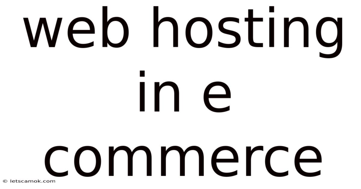 Web Hosting In E Commerce