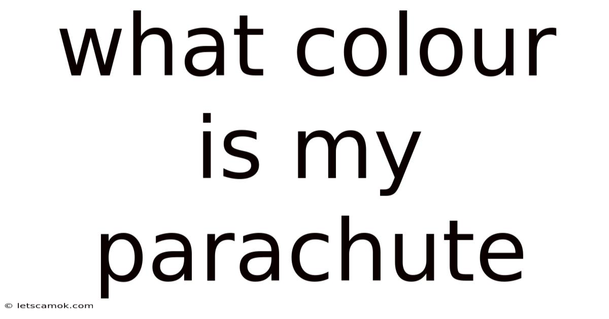What Colour Is My Parachute