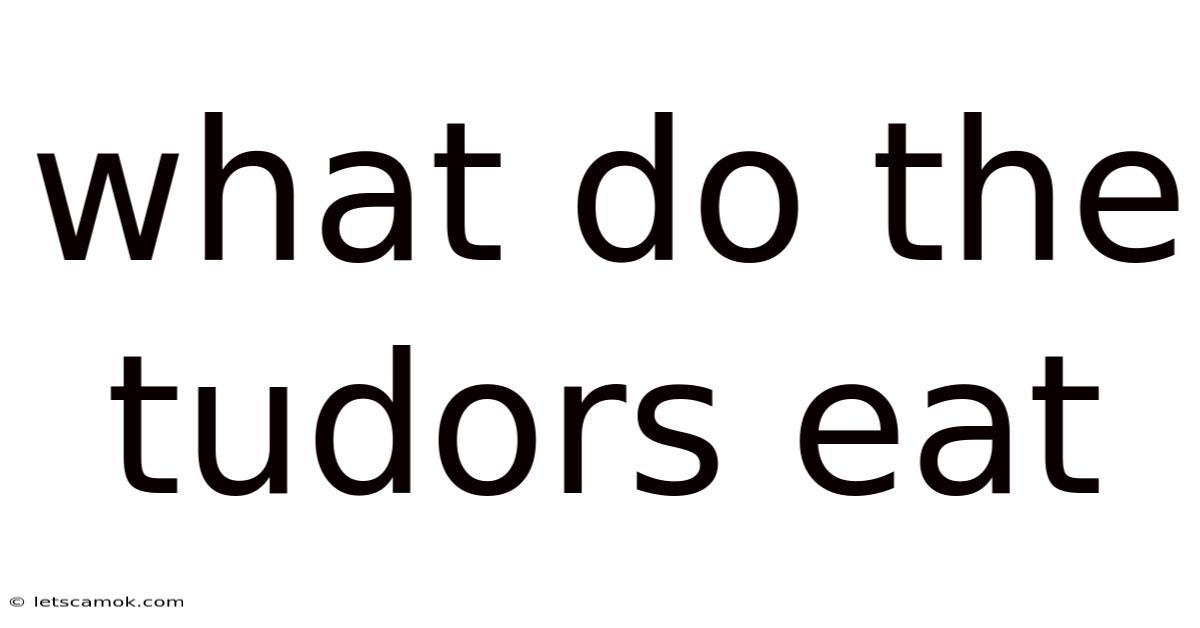 What Do The Tudors Eat