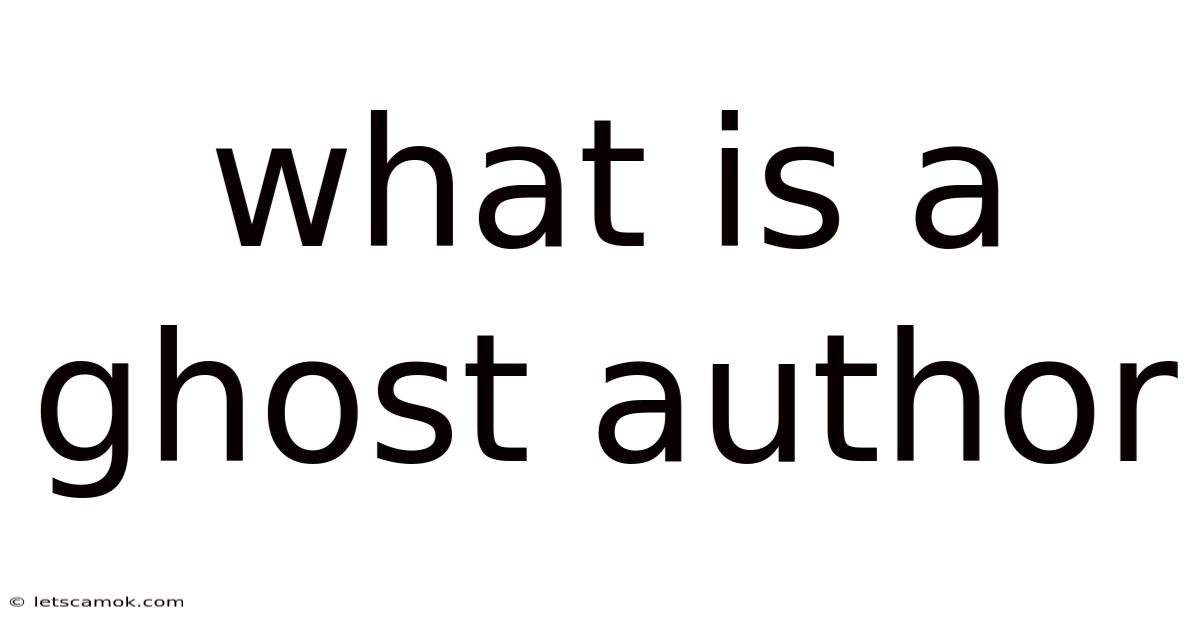 What Is A Ghost Author