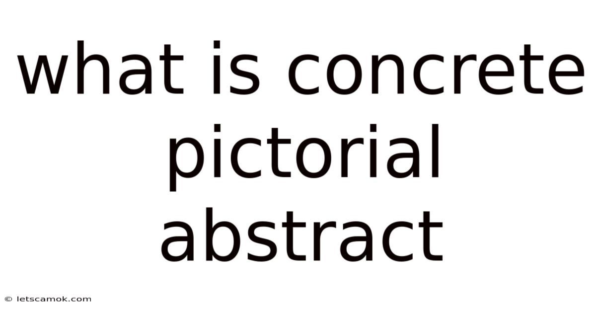 What Is Concrete Pictorial Abstract