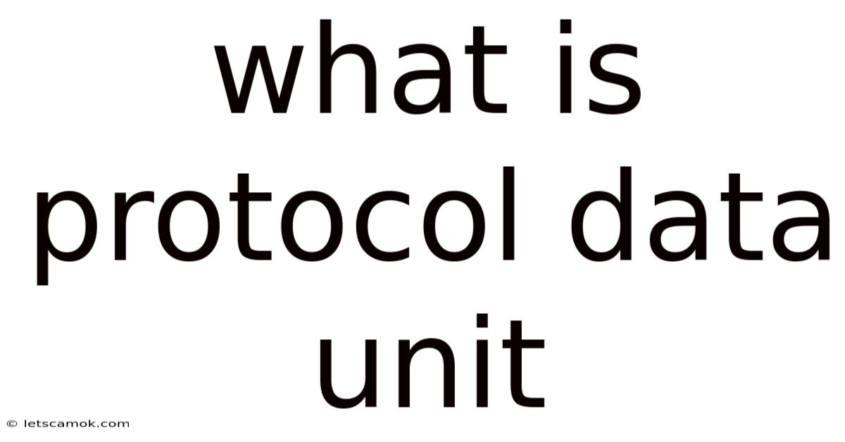 What Is Protocol Data Unit