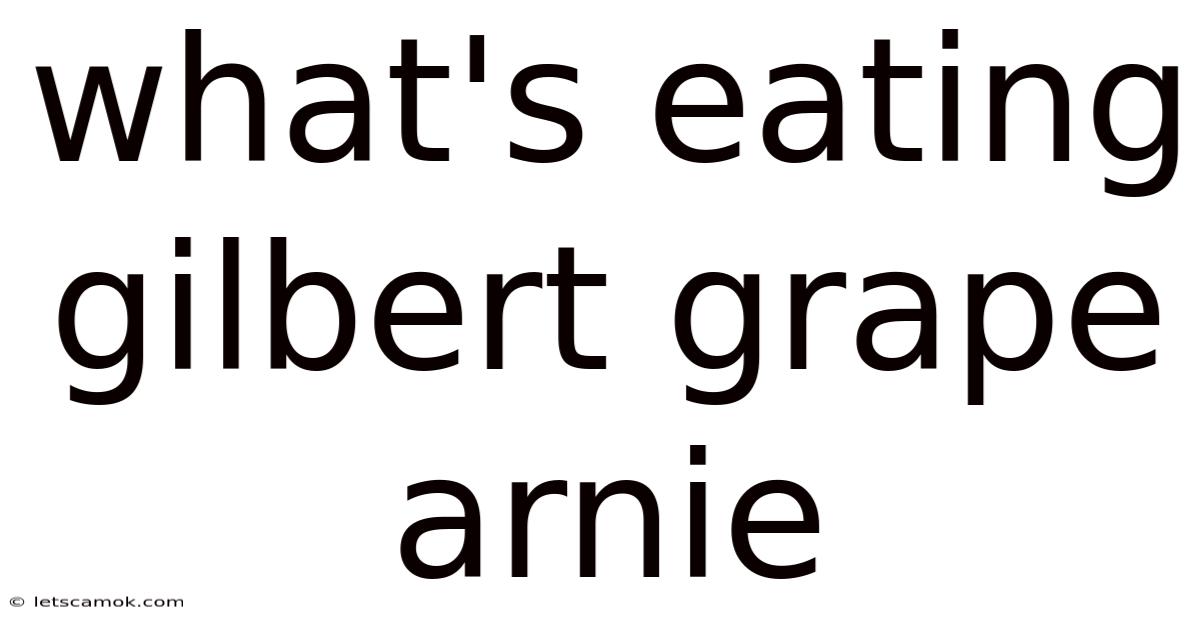 What's Eating Gilbert Grape Arnie