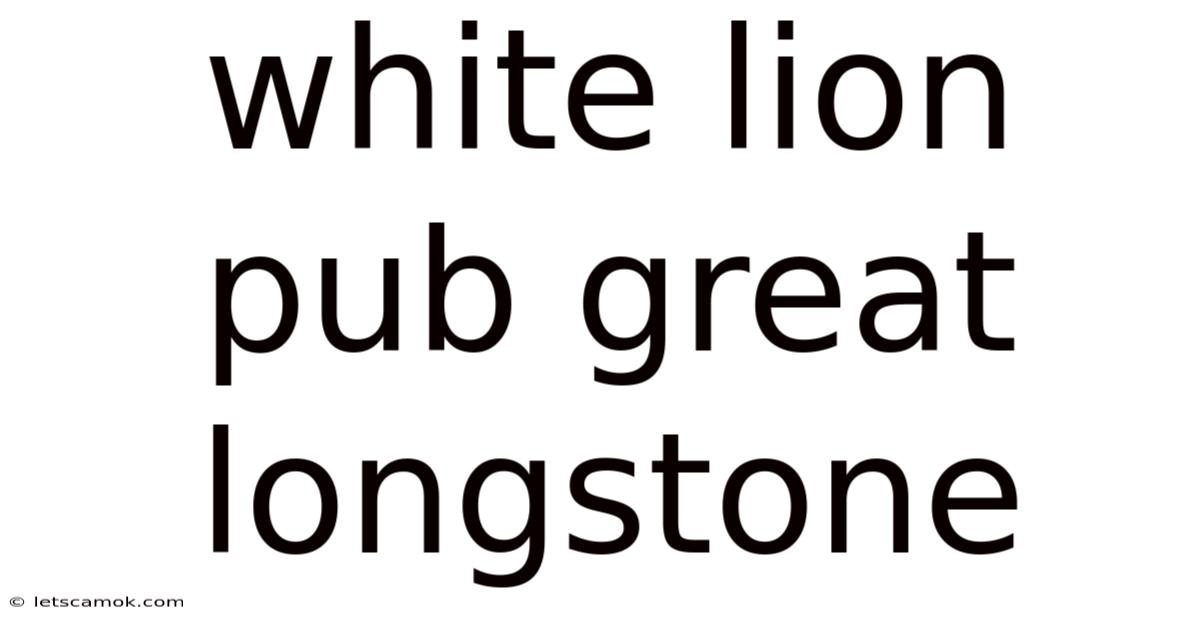 White Lion Pub Great Longstone