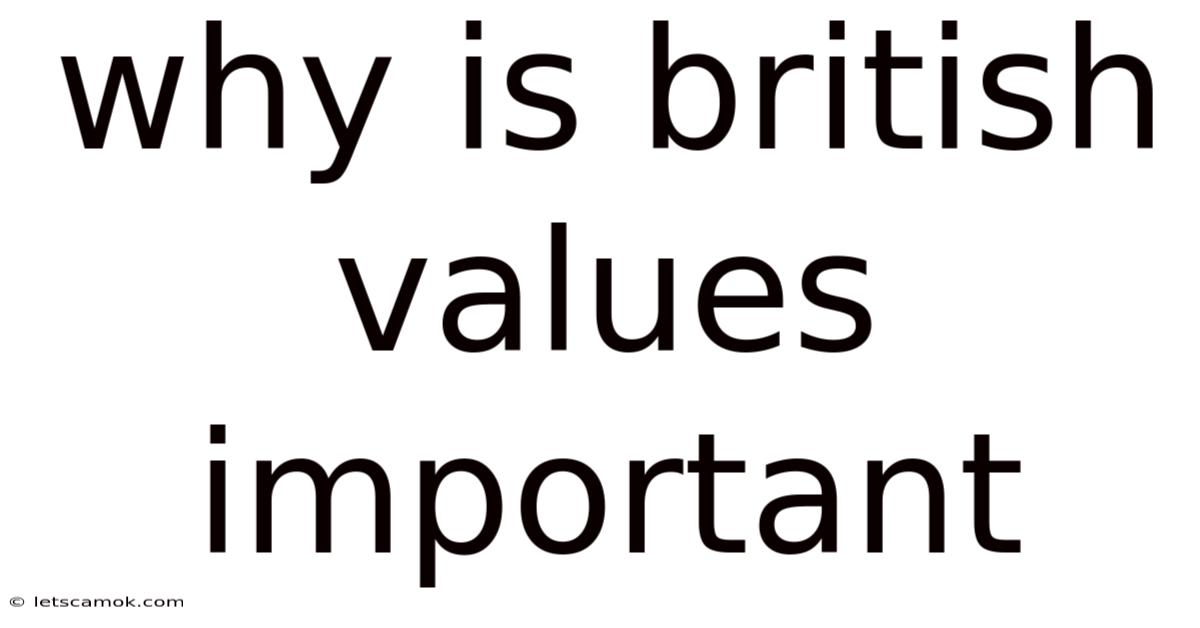 Why Is British Values Important