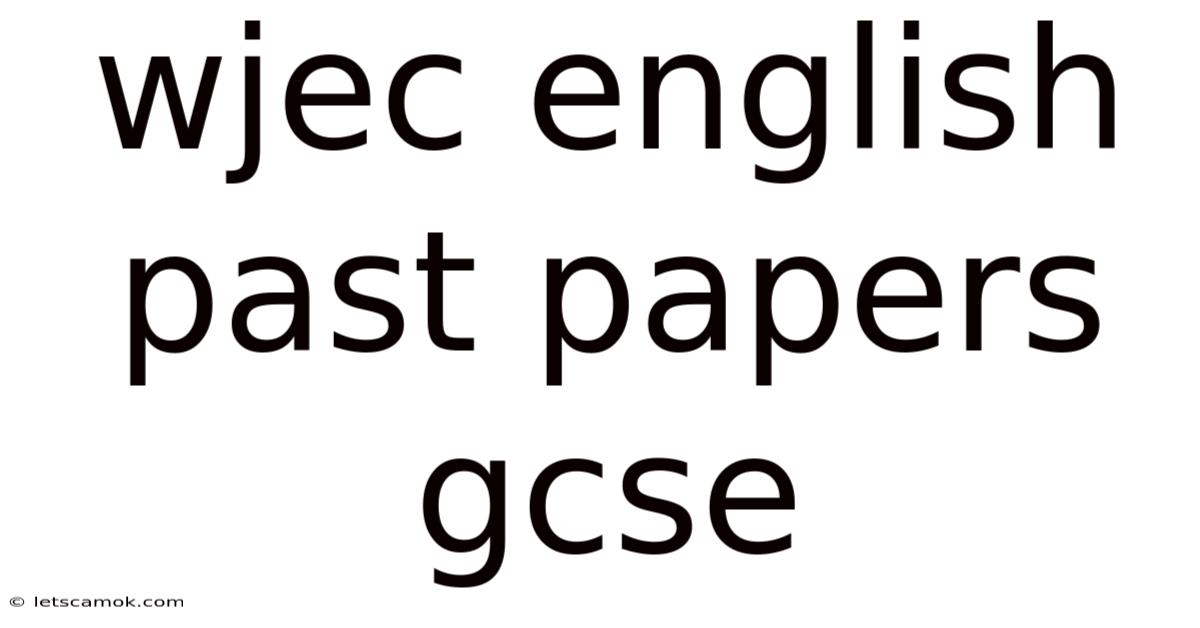 Wjec English Past Papers Gcse